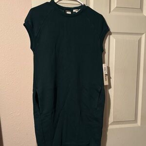 Goodthreads Dark Teal Crewneck Shift Dress